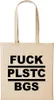 Huuraa Baumwollbeutel F*ck Plstc BGS Geschenk Produktbild-Vorschau 1