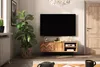 TV-Board Seiba Wildeiche massiv 144x45x50 Metallbeine 2 Produktbild-Vorschau 2
