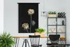 MuchoWow® Wandteppich Wandbehang Blume - Weiß - Schwarz Produktbild-Vorschau 2