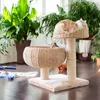 A cat tree with two cats in a room with plants. Produktbild-Vorschau