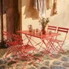 Set tavolo da giardino pieghevole in acciaio con 4 sedie, Anteprima dell’immagine prodotto 6