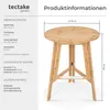 tectake® Stehtisch Trix aus Holz, rund Produktbild-Vorschau 6