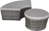 Bain de soleil rond modulable SANTORIN - gris Voir les images du produit 8