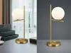Stolová lampa - Zlatožltá - Biela - Opálové sklo - Kov - V Náhľad obrázku produktu 10