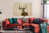 MuchoWow® Poster Hirsche - Gras - Herbst - Tiere - Natur - Produktbild-Vorschau 2