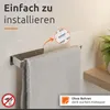 ECENCE Handtuchhalter ohne Bohren selbstklebend Chrom Produktbild-Vorschau 5