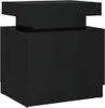 vidaXL Nachttisch Hochglanz-Schwarz 45x35x52 cm Produktbild-Vorschau 2