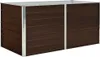 Vyvýšený záhon hnědý 160 x 80 x 77 cm pozinkovaná ocel Náhled obrázku produktu 1
