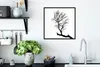 MuchoWow® Gerahmtes Poster Silhouette eines Baumastes 40x40 Produktbild-Vorschau 3