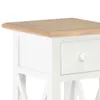 vidaXL Boční stolek bílý 27 x 27 x 65,5 cm Dřevo Náhled obrázku produktu 5