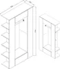 Vicco Garderobe Mats, 36.6 x 191 cm, Anthrazit Produktbild-Vorschau 3