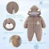 Dojčenská zimná kombinéza Bear Outfit Novorodenecký kabátik Náhľad obrázku produktu 4