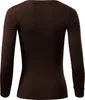 The back view of a long-sleeved brown t-shirt. Podgląd zdjęcia produktu