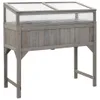 vidaXL Hochbeet mit Gewächshaus 110x54x120 cm Massivholz Produktbild-Vorschau 13