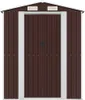 vidaXL Abri de jardin brun foncé 192x191x223 cm Acier Voir les images du produit 8