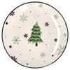 lot de 6 assiettes à gâteaux Arbre de Noël Assiettes à Voir les images du produit 3