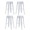 Duhome Chaises de bar en fer, lot de 4, hauteur d'assise 76 Voir les images du produit 1