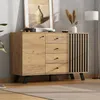 Sweiko 120x38x75cm Wohnzimmer Sideboard,Hohldesign Schrank Produktbild-Vorschau 1