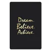 MuchoWow® Mauspad Mousepad Zitat - Traum - Schwarz - Gold Produktbild-Vorschau 1