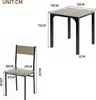 MODFU Set da pranzo con tavolo e 2 sedie per 2 persone, Anteprima dell’immagine prodotto 4