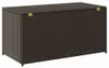 Cassetta da giardino in poly rattan 100x50x50 cm marrone Anteprima dell’immagine prodotto 3