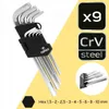 TOPEX Innensechskant Satz 18tlg | Torx mit Loch T10 -T50 Produktbild-Vorschau 2