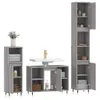 3-tlg. Badmöbel-Set moderne - mit Stauraum - Grau Sonoma Produktbild-Vorschau 4