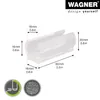 WAGNER Klemmschalengleiter für Rundrohr 4tlg. - 50 x 16 / Produktbild-Vorschau 2