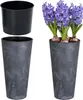 Květináč Tubus Effect tmavě šedý 25 cm Podgląd zdjęcia produktu 7
