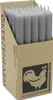 Stabkerzen aus Paraffin, 250/22 mm, Grau, KERZENFARM HAHN, Produktbild-Vorschau 1