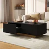 Merax Couchtisch mit 2 Schubladen und geriffelter Front, Produktbild-Vorschau 5