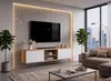 Fernsehschrank TV-Lowboard KING HÄNGEND Craft Eiche/Weiß Produktbild-Vorschau 2