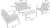 sweeek - Gartenlounge-Set für 4 Personen - Holzfarben Produktbild-Vorschau 5