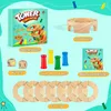 Montessori Brettspiel aus Holz, 48 Stück Bunte Holzsäule Produktbild-Vorschau 4