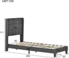 Merax Polsterbett 90x200cm mit Lattenrost und gepolsterten Produktbild-Vorschau 3