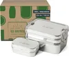 ECO Brotbox - Dabba Magic inkl. Snackbox - Edelstahl Produktbild-Vorschau 1