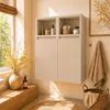 Hängeschrank Badezimmer, 75x56x25 cm, Kaschmirfarbe Matt, 6 Produktbild-Vorschau 8