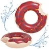 Schwimmring 120cm – Donut Schwimmreifen braun groß für Pool Produktbild-Vorschau 11