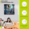 ARTland Leinwandbild Katze und Tänzerin Größe: 100x100 cm Produktbild-Vorschau 2