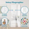 Sekey 130 x 220cm Magnet Fliegengitter Tür Vorhang für Produktbild-Vorschau 2