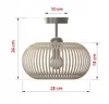 A diagram showing the dimensions of a pendant light. Podgląd zdjęcia produktu