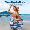 Borsa da spiaggia XXL per famiglie con zip borsa da Anteprima dell’immagine prodotto 7