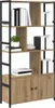 vidaXL Artisan dubová knihovna 80 x 30 x 155,5 cm materiál Náhled obrázku produktu 3