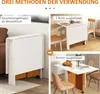 HOMCOM: Opklapbare tafel, mobiele tafel, bureau, Productafbeelding-voorbeeld 4
