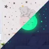 GKA Kinder Baby Nachtleuchtend Wandtattoo Elefant Mond Produktbild-Vorschau 2