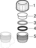 Geberit PE-aansluitstuk, compleet, diameter 50 mm, Productafbeelding-voorbeeld 4