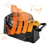 A waffle maker with animated orange lines indicating heat or rotation, and small heart illustrations. Podgląd zdjęcia produktu
