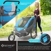 KESSER® Kinderanhänger Fahrradanhänger 360° Drehbar mit Produktbild-Vorschau 6
