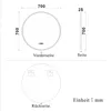 LED Badspiegel mit Beleuchtung 3 Lichtfarbe dimmbar Uhr Produktbild-Vorschau 9