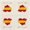 itenga 80x Serviette Herz Flagge SPANIEN Produktbild-Vorschau 4